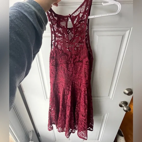Red/Maroon Homecoming Dress, from Jcpenney. Size L in Juniors. - Picture 2 of 2